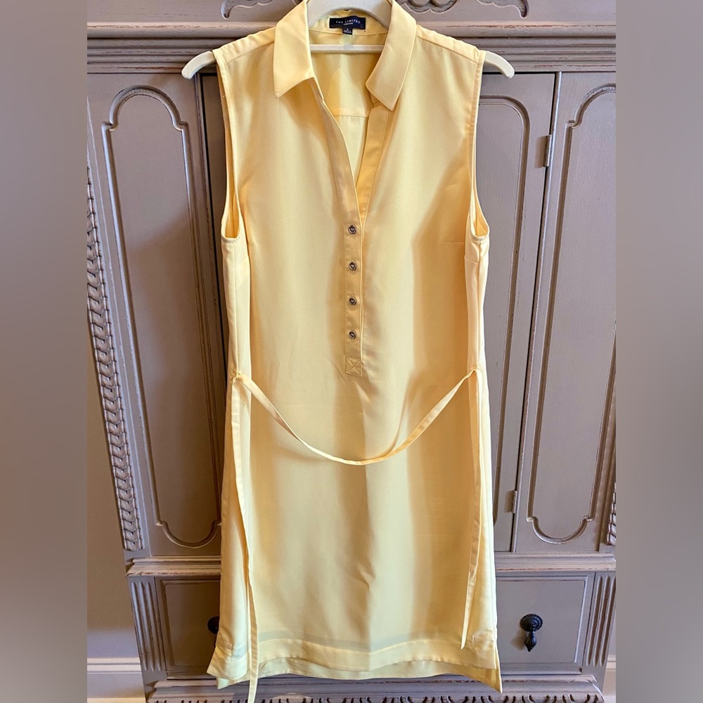 The Limited yellow sleeveless dress